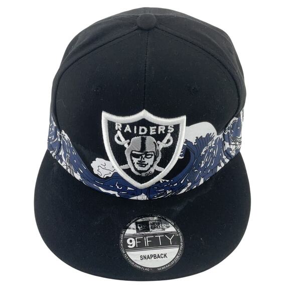 New Era Las Vegas Raiders Snapback Hat Black Acrylic Wool Men’s One Size - Picture 1 of 5